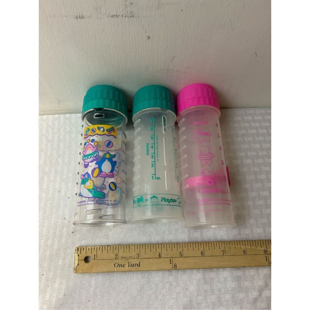 Playtex 3 bottles nursers 1994 1995 1997